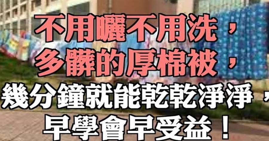 家裡棉被不用曬！棉廠老師傅教我訣竅，比曬太陽強多了，早學會早受益